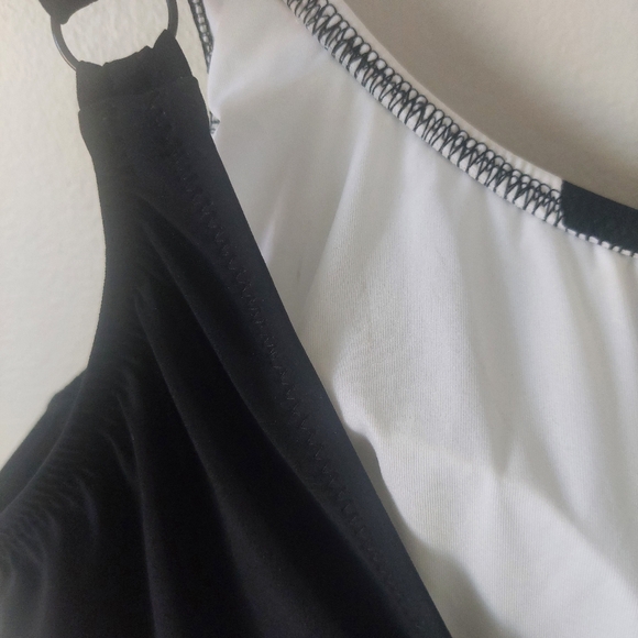 Gottex Swimsuit Timeless Mastectomy One Piece, Size 18, Black / White - Picture 12 of 16